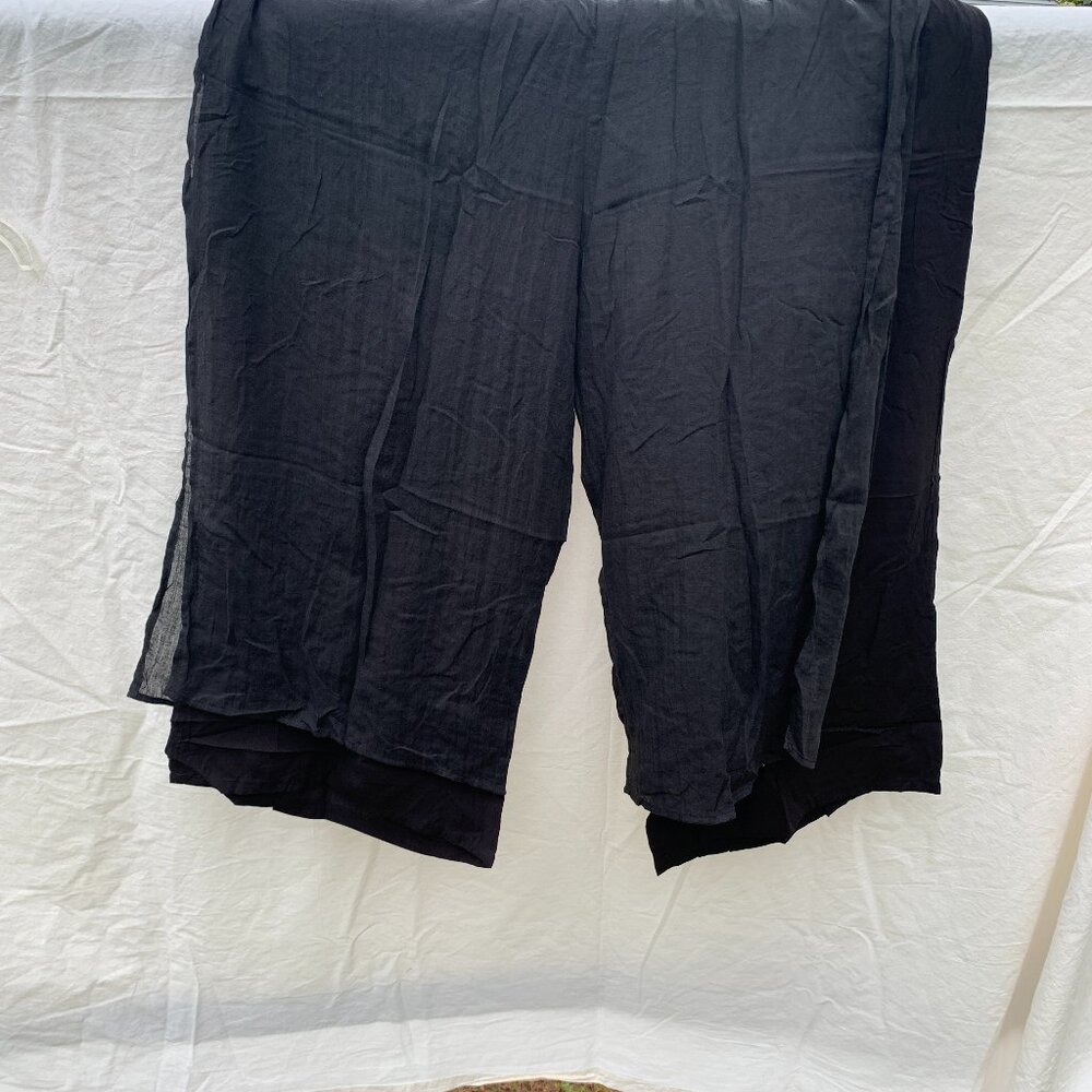 Minibee Elegant Black Wide Leg Women's Pants NWT
